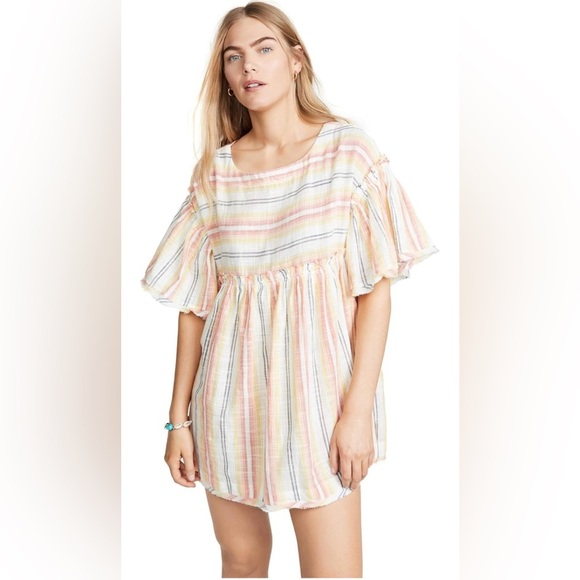 Summer Nights Striped Dress in Yellow
FREE PEOPLE Size Medium - Picture 1 of 13